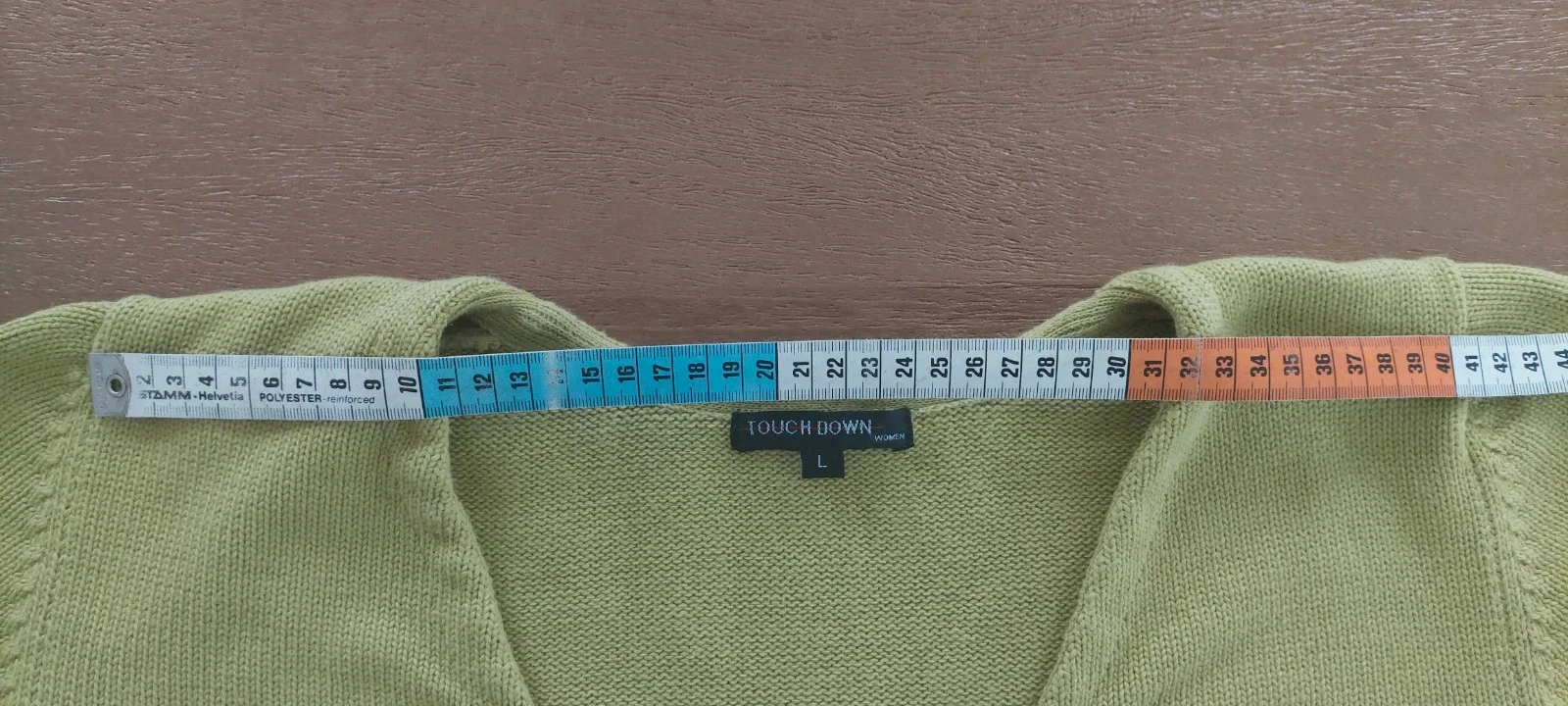 Pull cache-coeur Touch Down vert olive - Taille L – photo 7